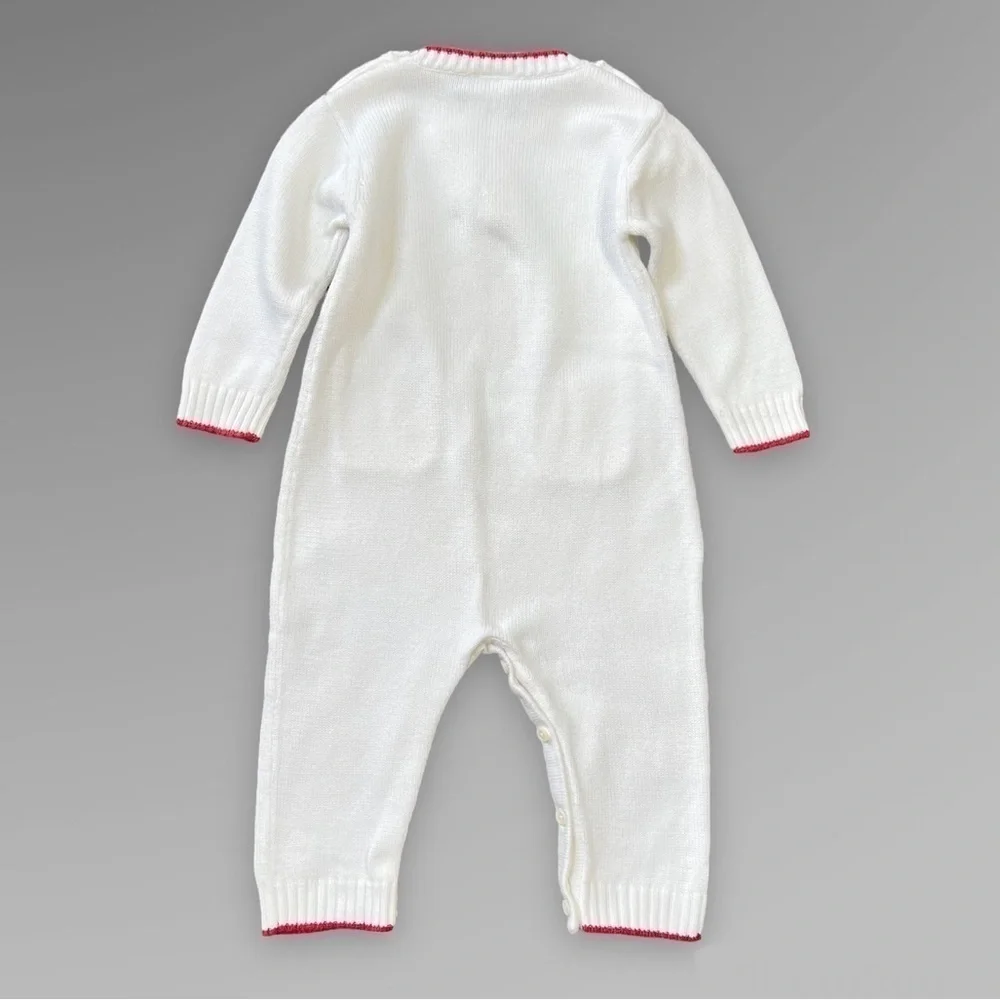 VINTAGE Gymboree Teddy Bear Sweater Romper‎ 6-12 months